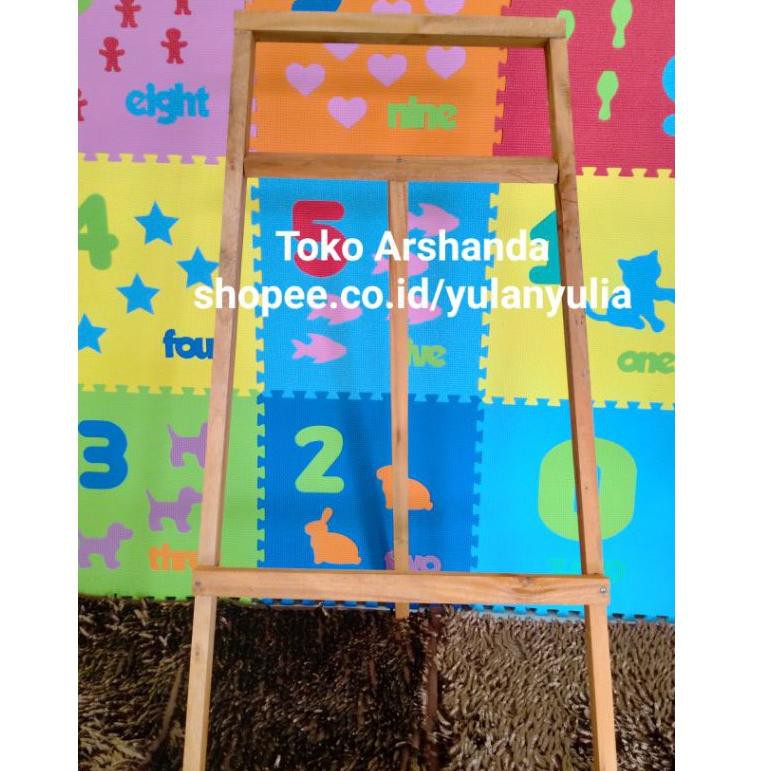 

➽Terbaru B87F8 papan tulis 40x60 white board +standing gratis spidol dan penghapus V45 ✣Ready Stock