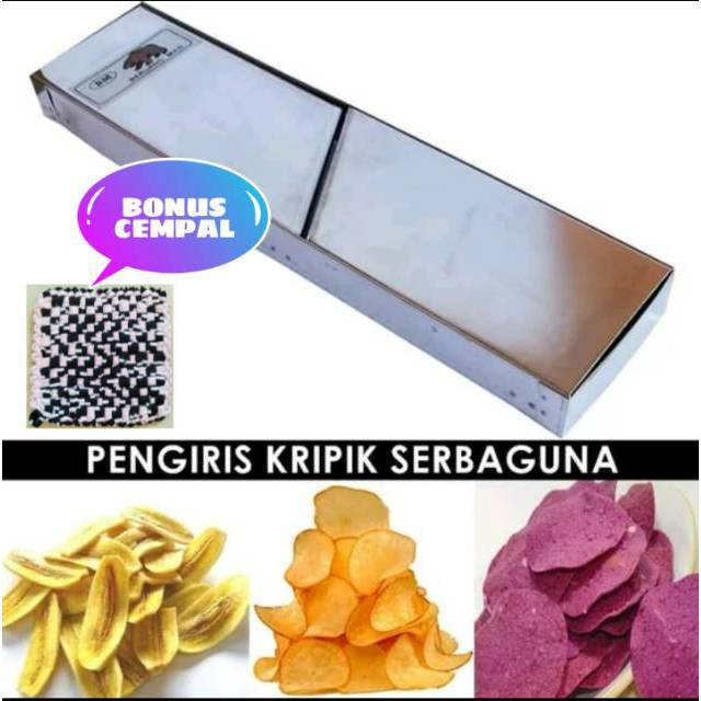 Parutan keripik pengiris kripik singkong kentang pisang Stainless