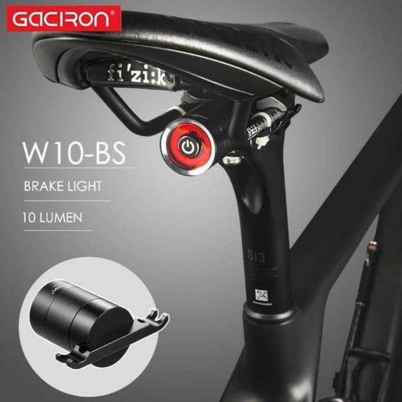 Lampu belakang smart Gaciron W10-BS 2 bracket model terbaru lampu sepeda