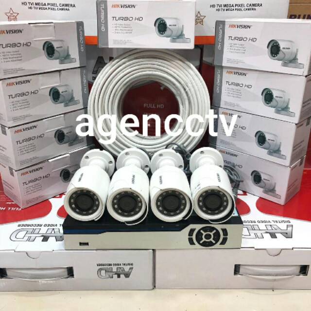 paket kamera hikvision 4chanel 2mp 1080