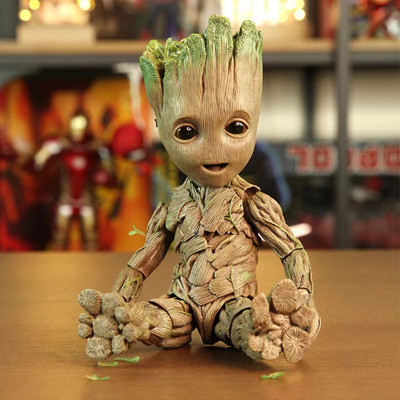 Mainan Action Figure Groot Guardian Of The Galaxy Ukuran 26cm 1: 1 Untuk Dekorasi Meja