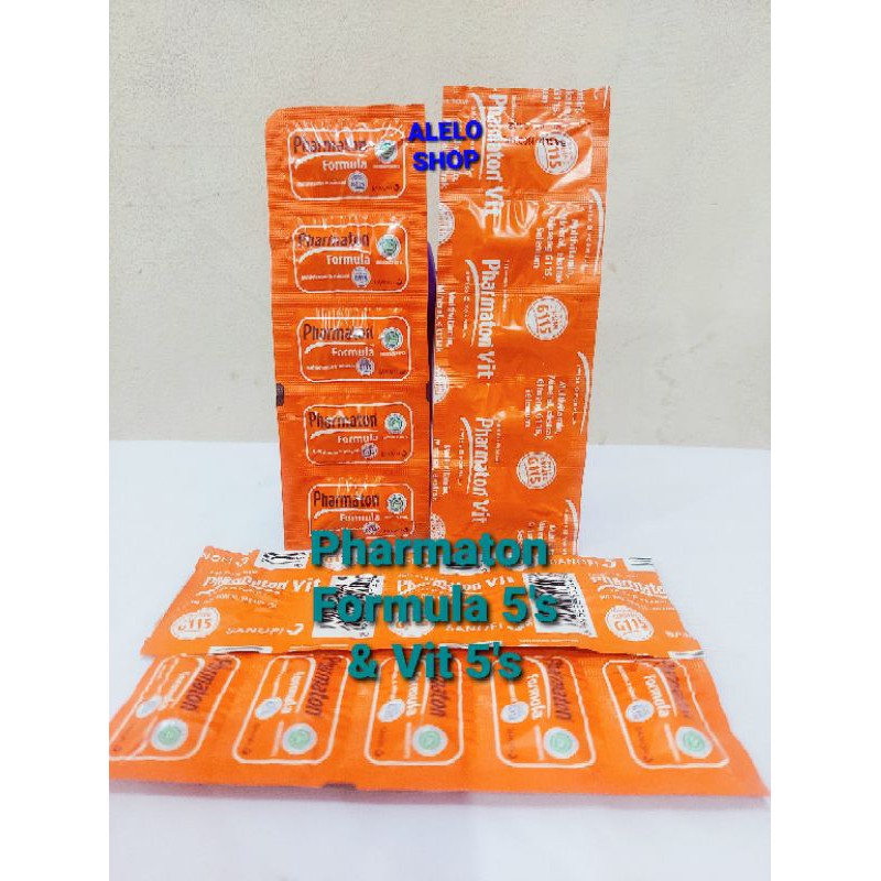 Pharmaton formula vit 1 strip isi 5 kaplet multivitamin ginseng vitamin suplemen daya tahan tubuh