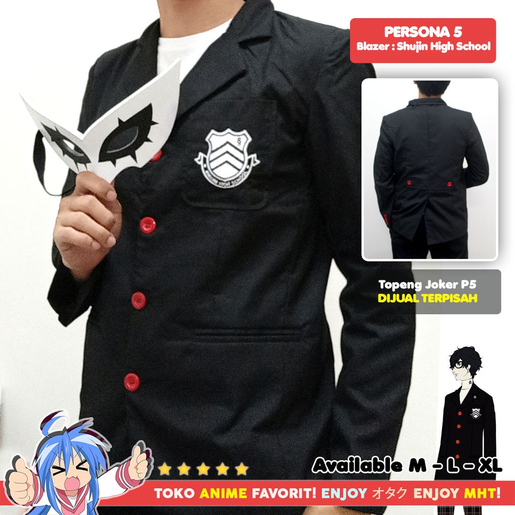 Jaket Anime Persona 5 Shujin Academy Blazer