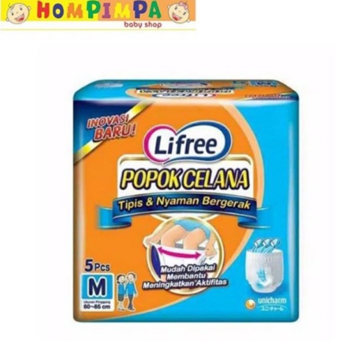 Original LIFREE POPOK DEWASA CELANA SIZE M ISI 5 PCS Exp Baru