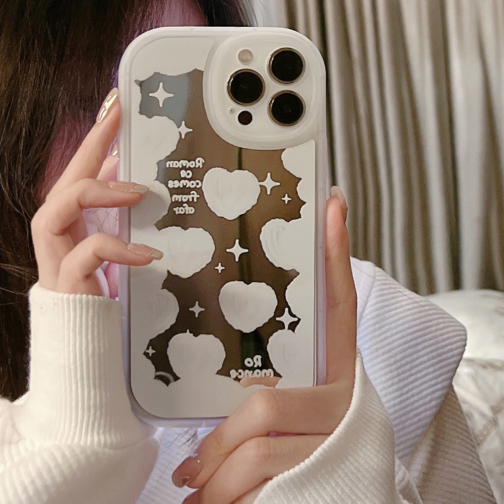 Casing Iphone 11 8 7 Plus SE2 XS XR 12 13 Mini PRO MAX Motif Love Cloud