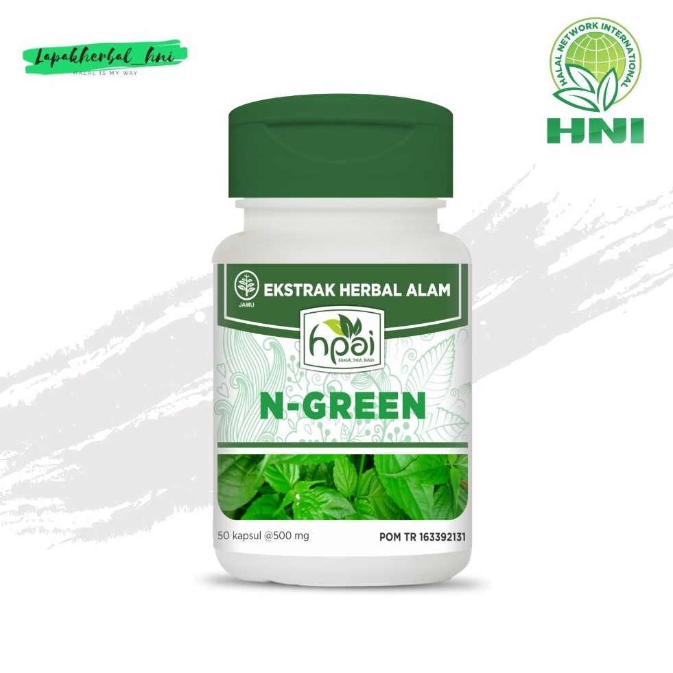 N-Green Klorofil Kapsul HNI HPAI - anemia, antioksidan, anti kanker @