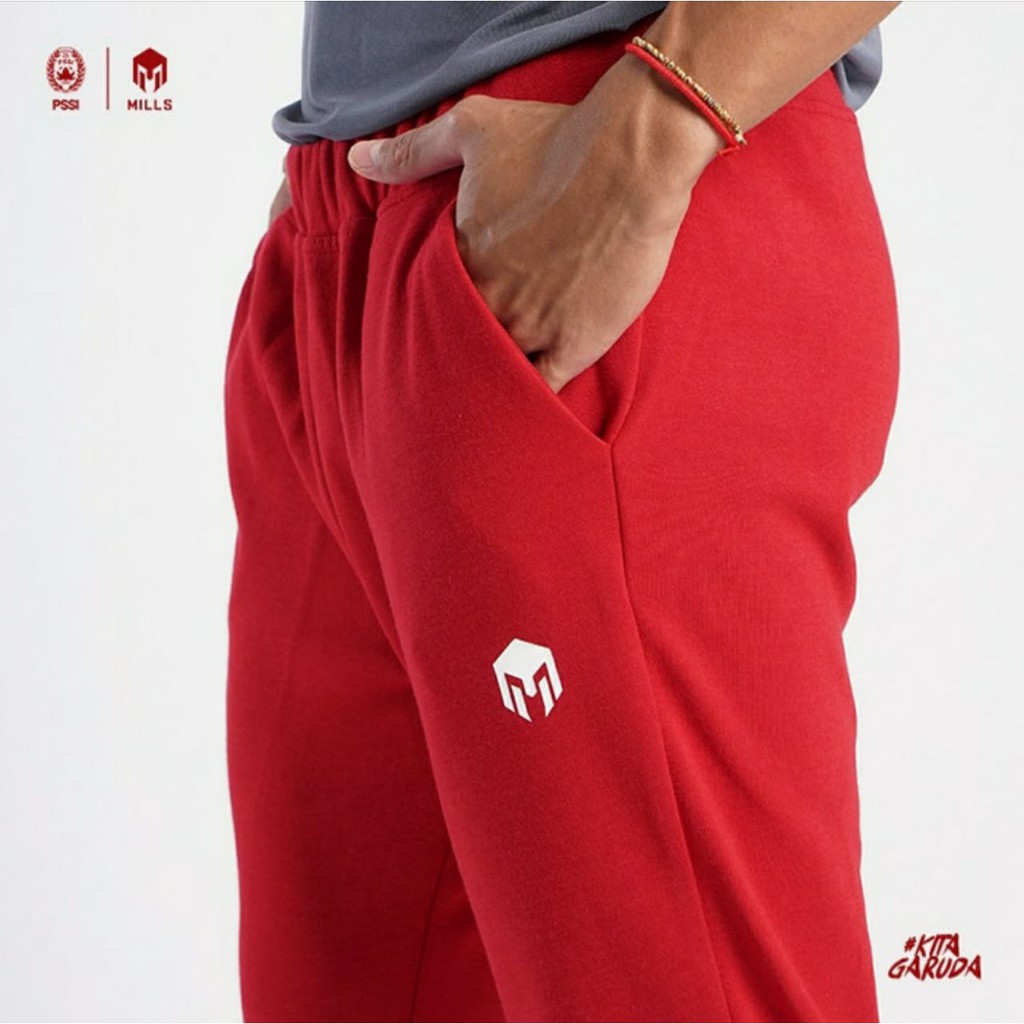 CELANA TRACK PANJANG MILLS 7003GR TRACK PANTS PANTS ORIGINAL RED