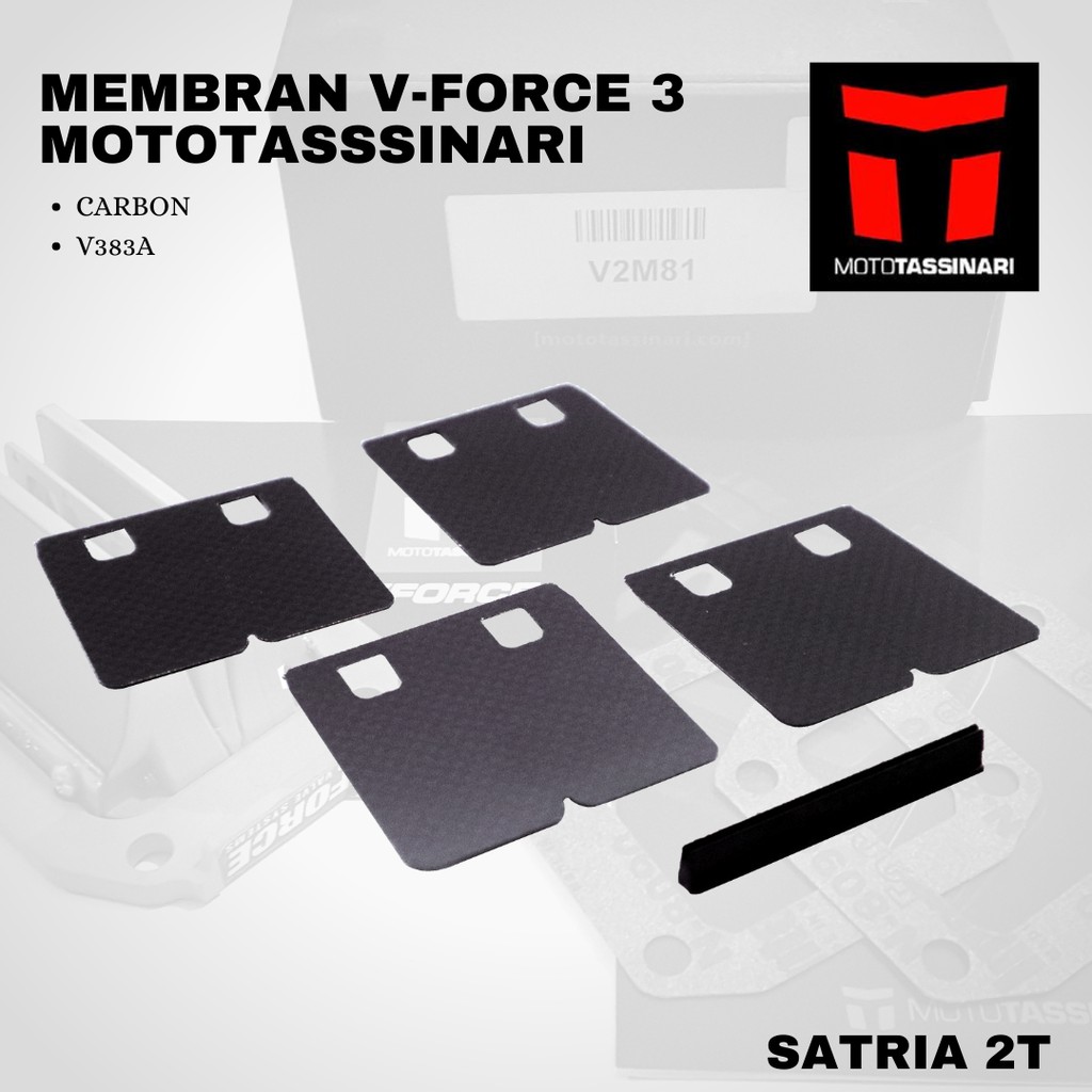 Lidah membran V force 3 satria 2T carbon