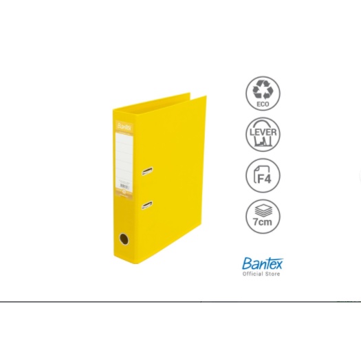 

Bantex Lever Arch File Ordner Plastic Folio 7cm Lemon #1465 26