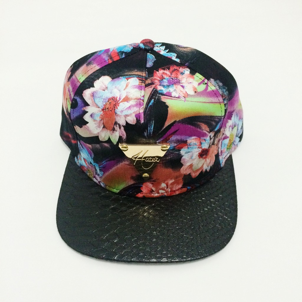 Topi Snapback Hater Bunga Ungu import murah