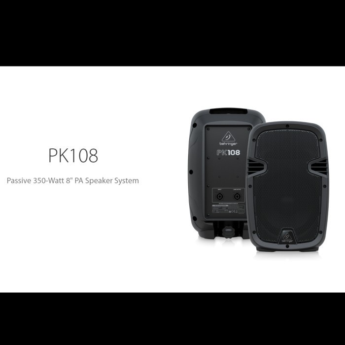 Behringer PK108 - PK 108 Speaker Passive 320 Watt 8" PA Speaker System