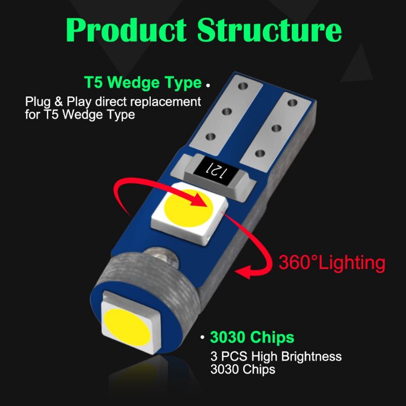 Led T5 speedometer indikator dashboard 3smd