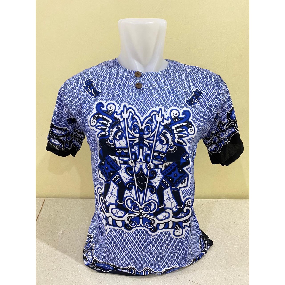 BAJU BALI PRIA MOTIF ASMAT DASAR WARNA ALLSZ