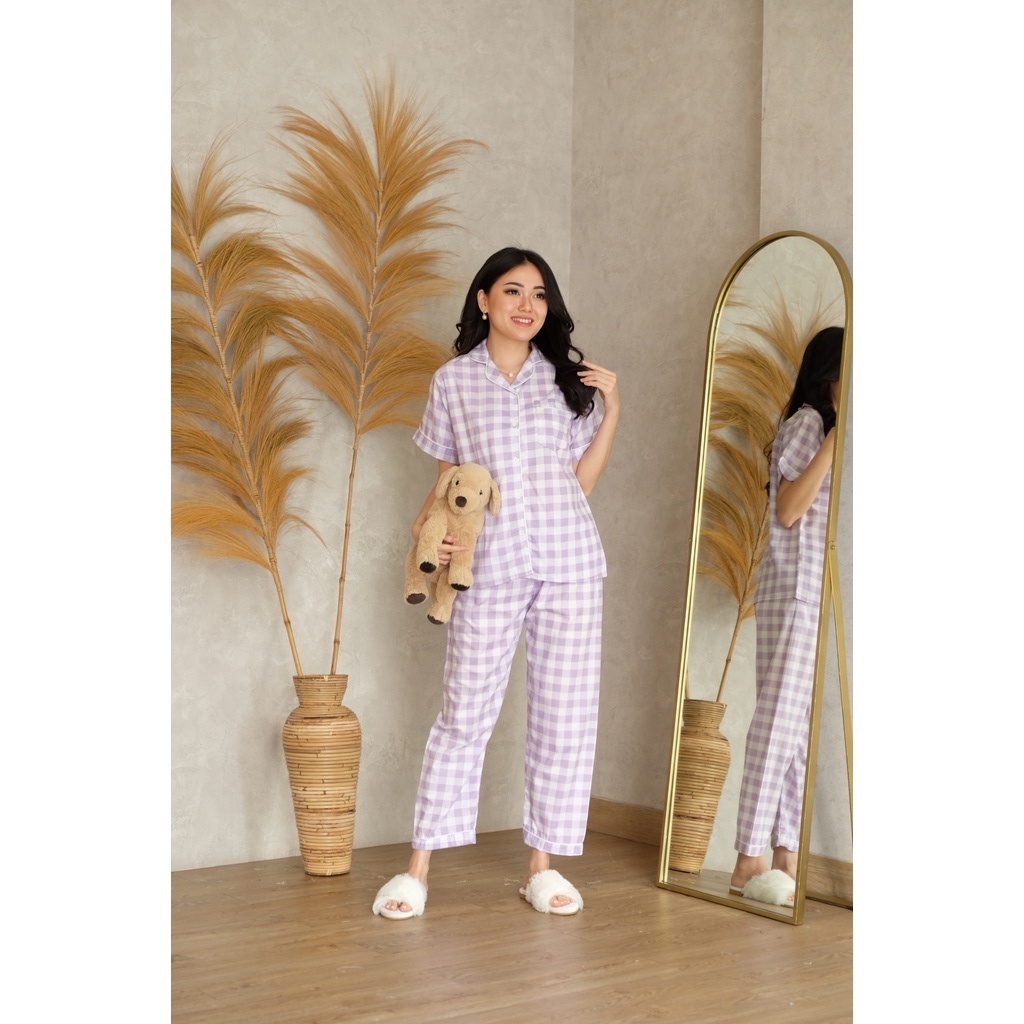 Classic Cotton Pajamas Katun Korea - Baju Tidur Wanita