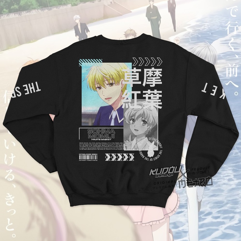 Crewneck Sohma Momiji V2 Anime Fruits Basket Character Manga Cotton Fleece Premium