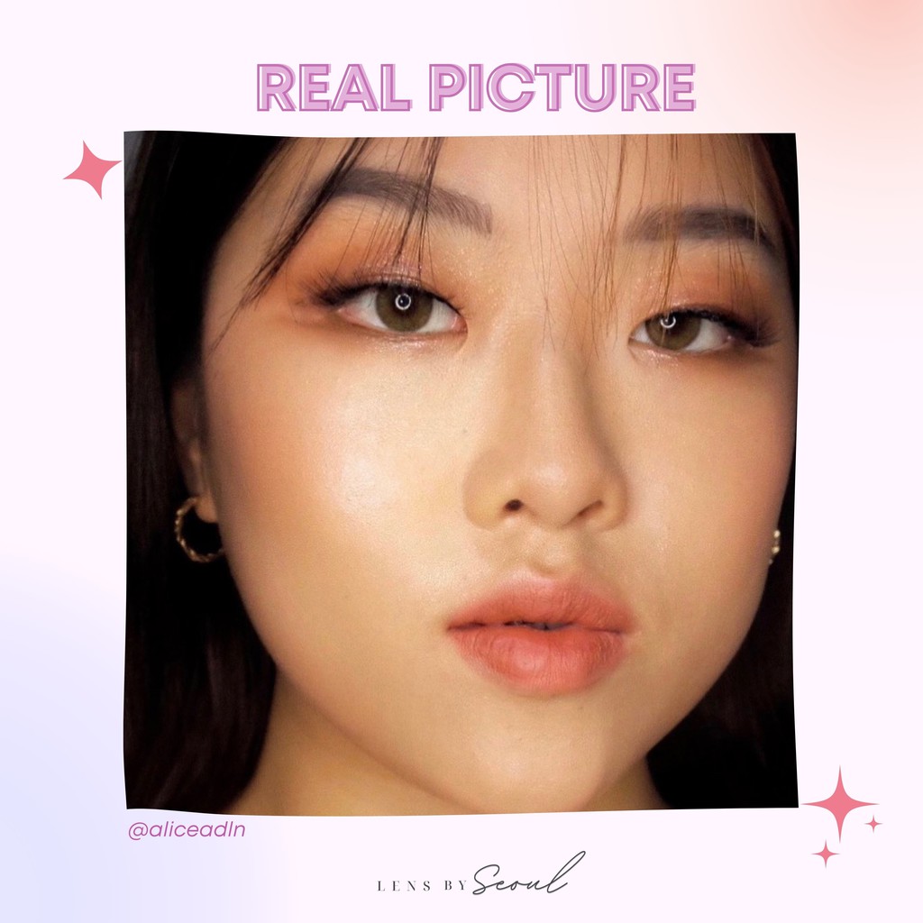 LENSBYSEOUL Olola Dearsome - Olive Green Korean Natural Contact Soft Lens