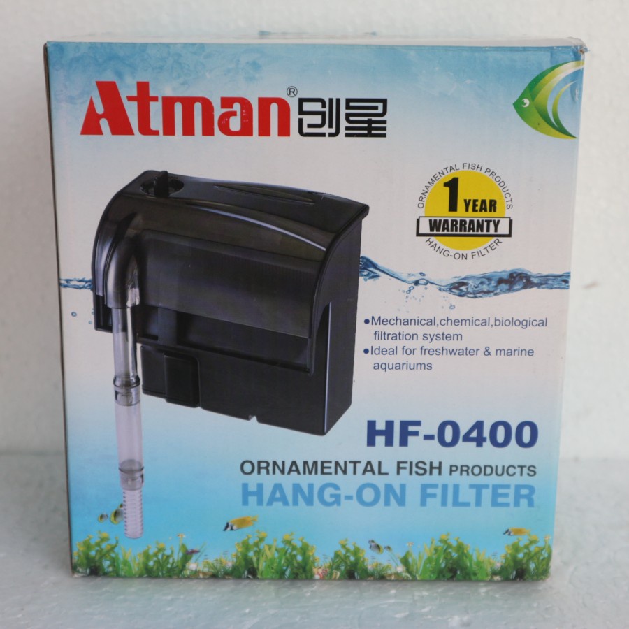 ATMAN HF - 0400 FILTER GANTUNG AQUARIUM HANG ON ATMAN HF - 0400