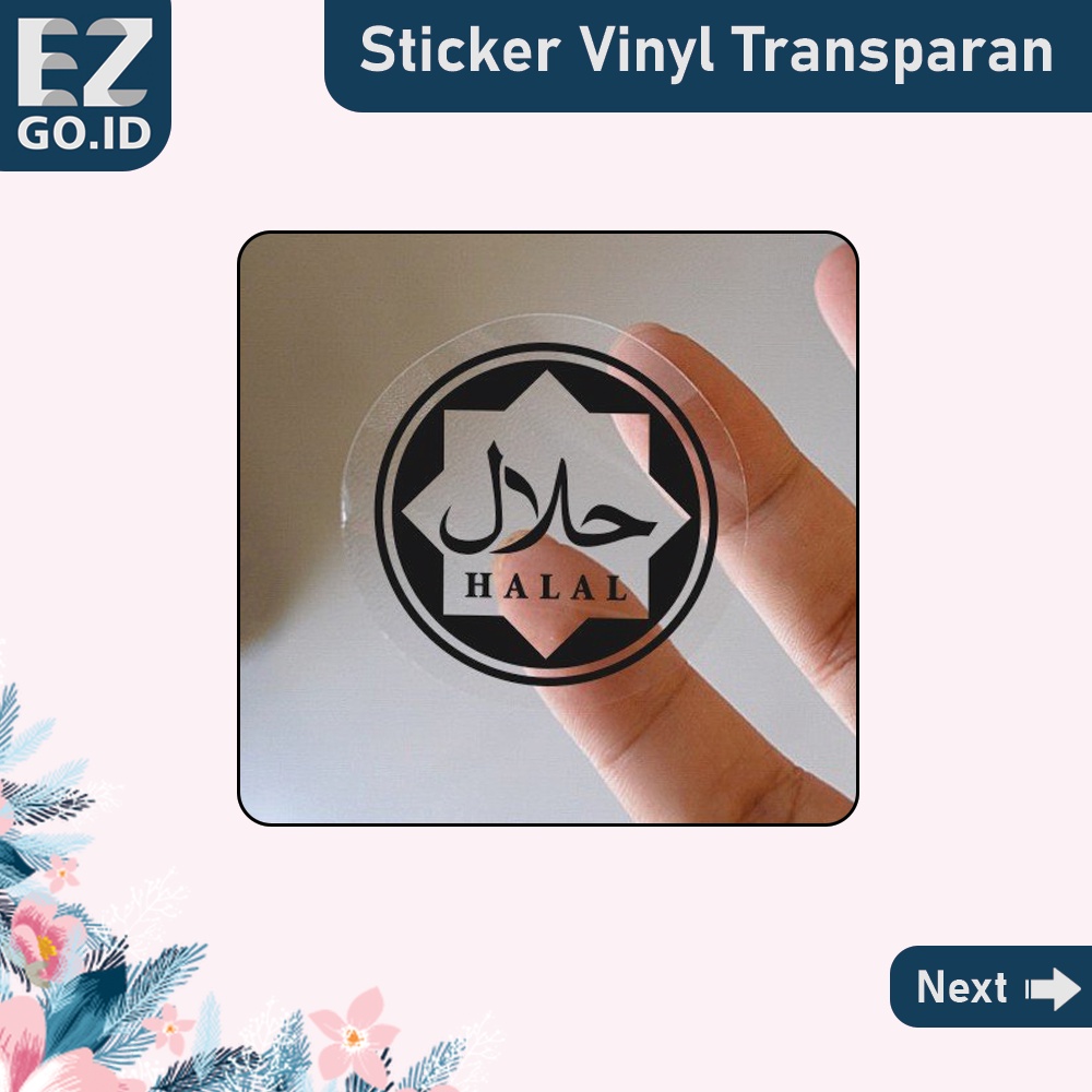 

Cetak Sticker / Stiker Vinyl Transparan Label Kemasan