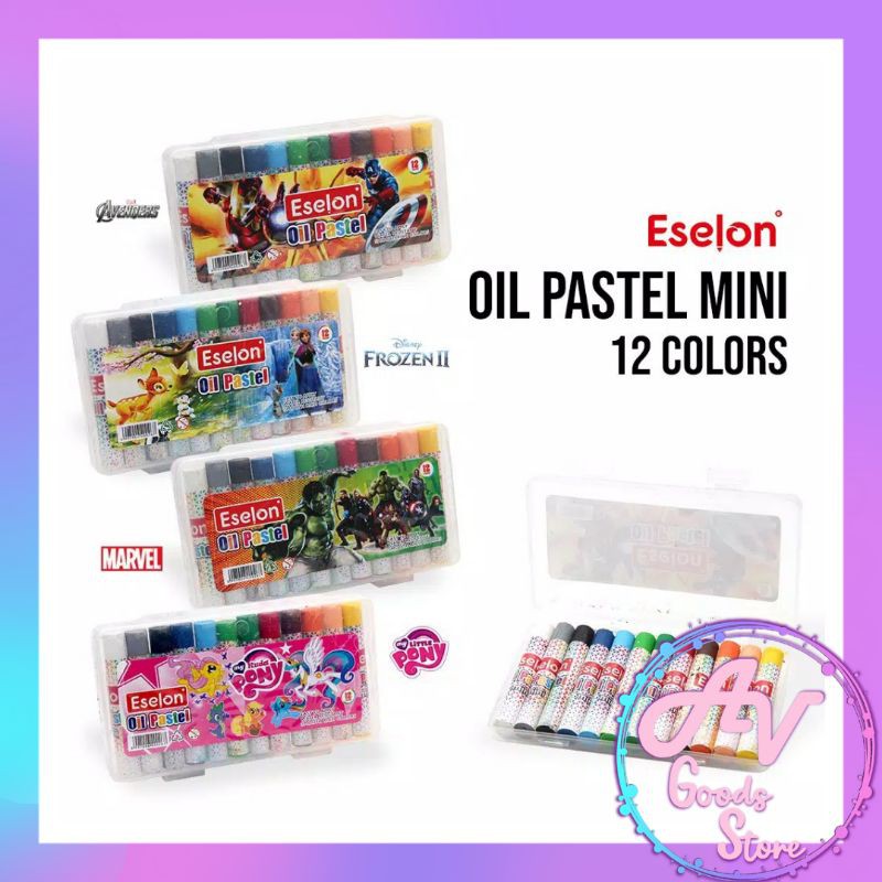 

Crayon / Oil Pastel Mini 12 warna / CRAYON MINI 12 WARNA Eselon / Krayon Kecil