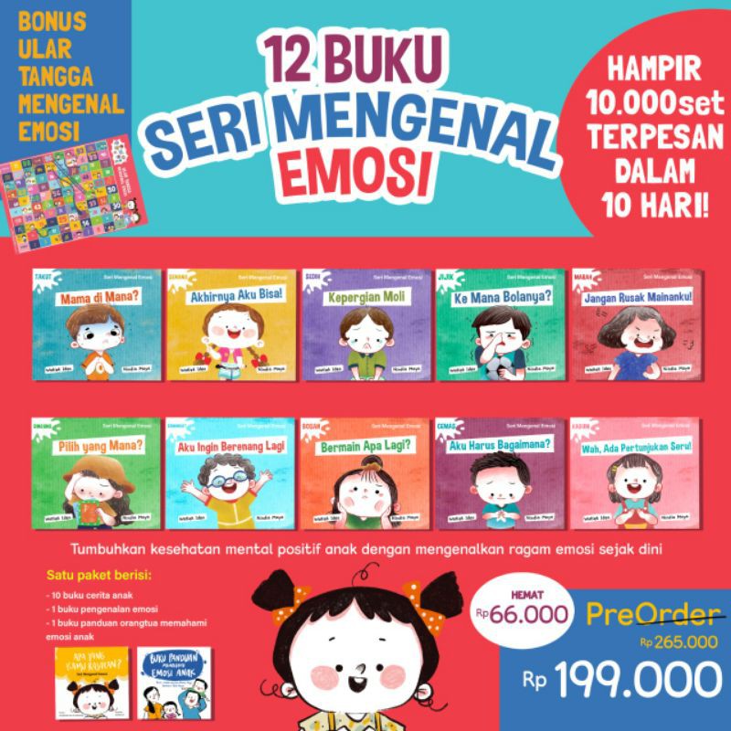 12 Buku Seri Mengenal Emosi
