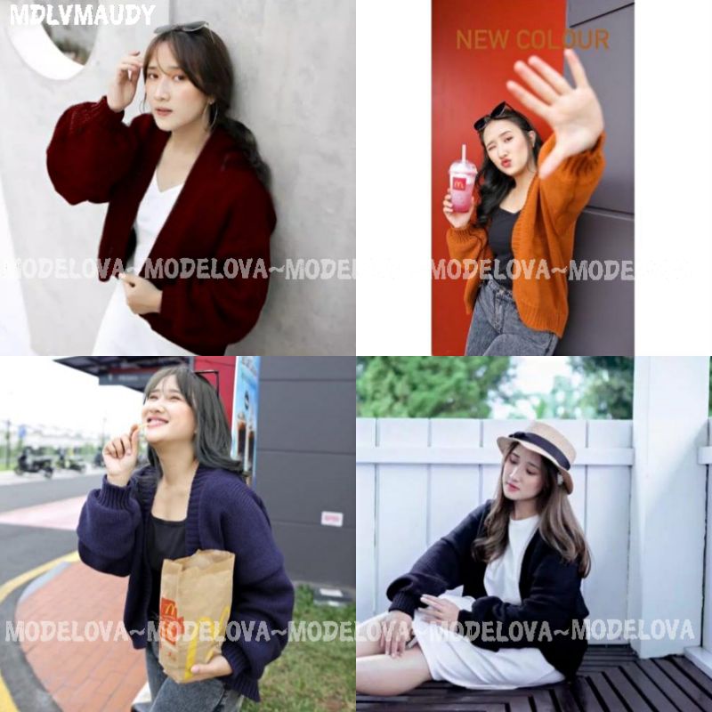 MDLV ~ BAJU RAJUT CARDI MAUDY // CARDIGAN RAJUT LENGAN PANJANG CEWEK // FASHION WANITA