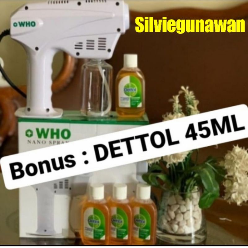 Nano Steam Spray Fogging Gun Desinfectant Nano Machine WHO Portable