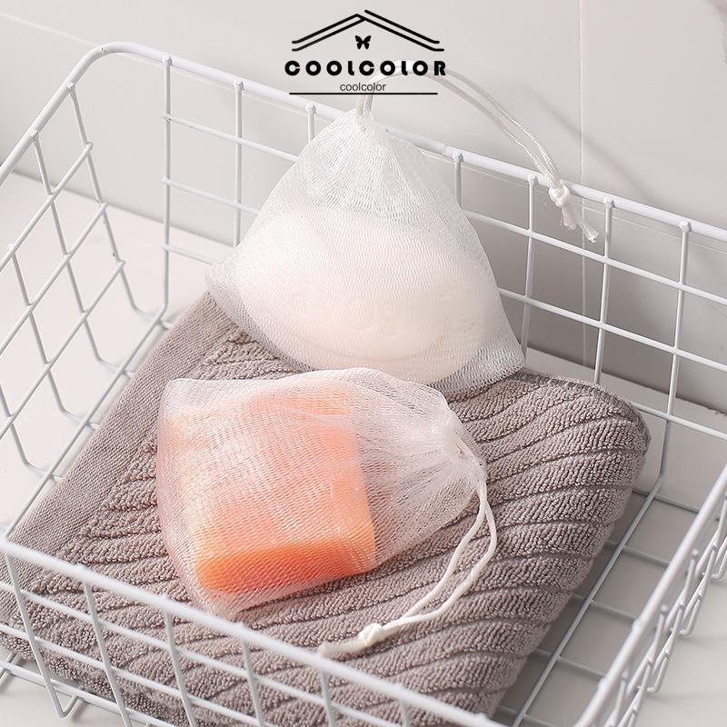 COD Foaming Mesh Pembersih Wajah Cleansing Mesh Handmade Soap Mesh Bag- cl