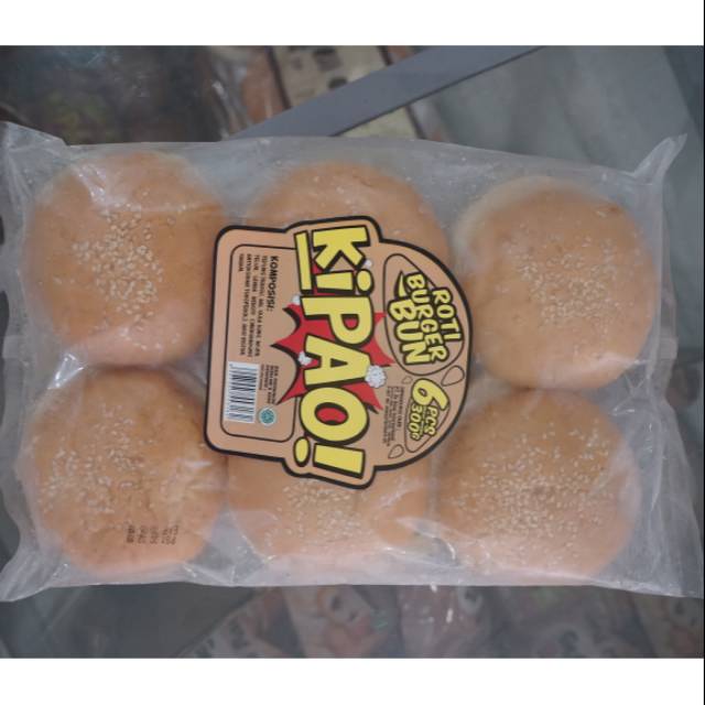 

KiPAO Roti burger wijen isi 6