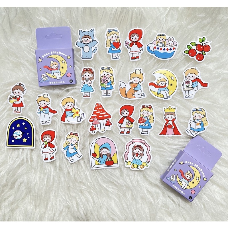 

Washimoshi Aesthetic Sticker Prince and Princess Design