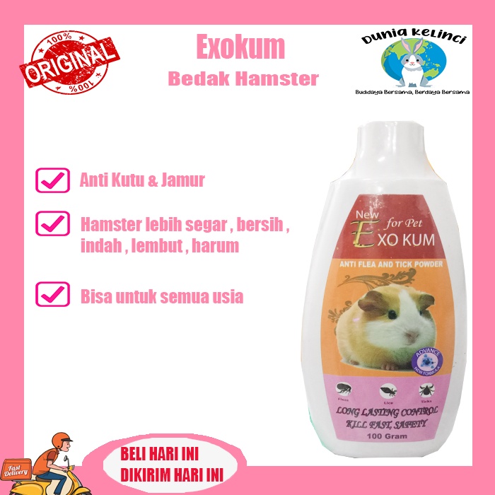 BEDAK HAMSTER ANTI JAMUR EXOKUM WANGI FRESH SEGAR