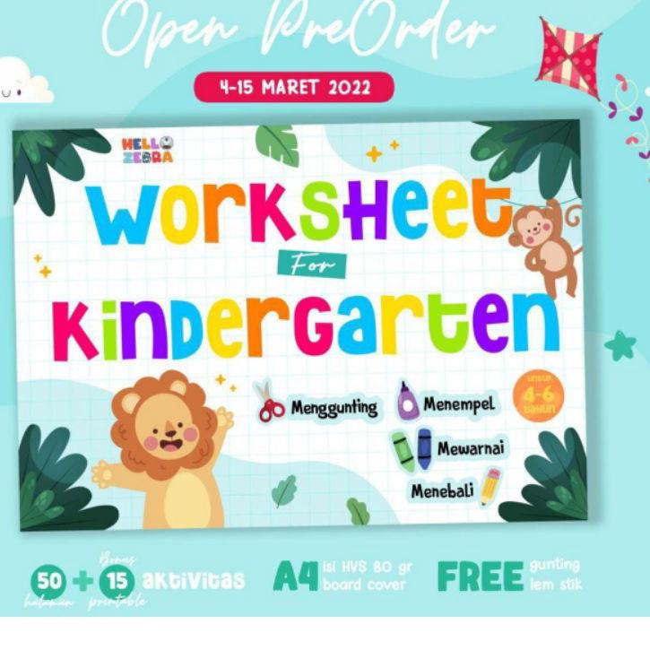 

Langsung Order BUNDLING WORKSHEET FOR KINDERGARTEN + TODDLER 2*