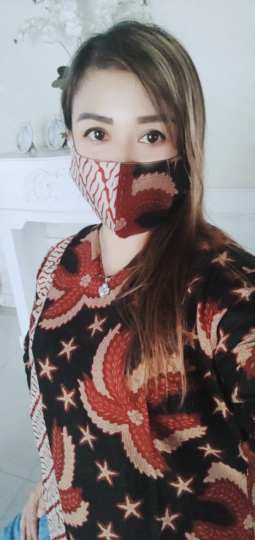 Couple Batik Bintang Parang - Blouse Batik Wanita - Atasan Batik - Hem Pria S-m-l-xl-xxl-3l-4l-5l