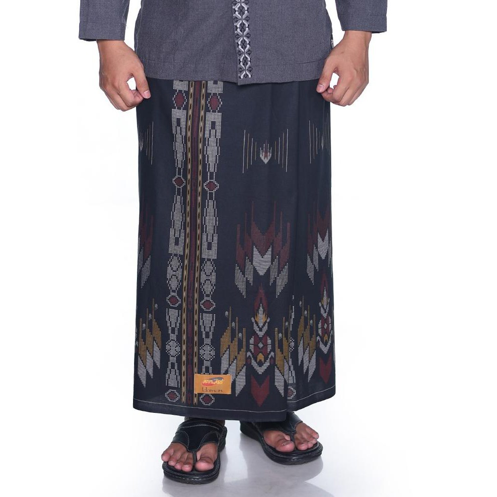 [KODE BARU 664] Sarung ATLAS Idaman Harmoni Bougenville Hitam Merah 01 TERBARU