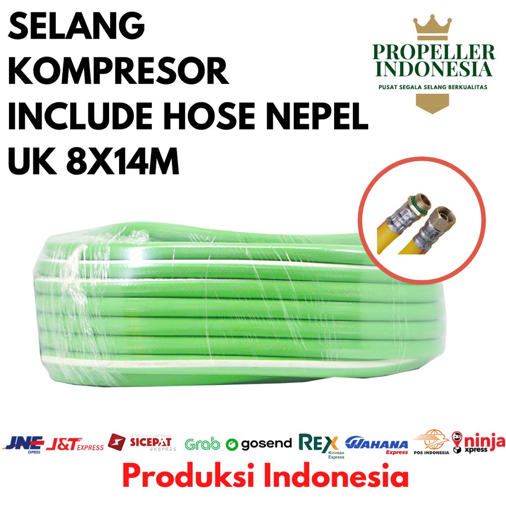 Selang Paket Kompresor Hijau15M Selang Kompresor Angin Selang Kompresor Air