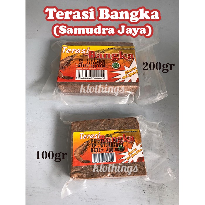 

Terasi Bangka 100gr Terasi Mentah Belacan Balacan Wangi