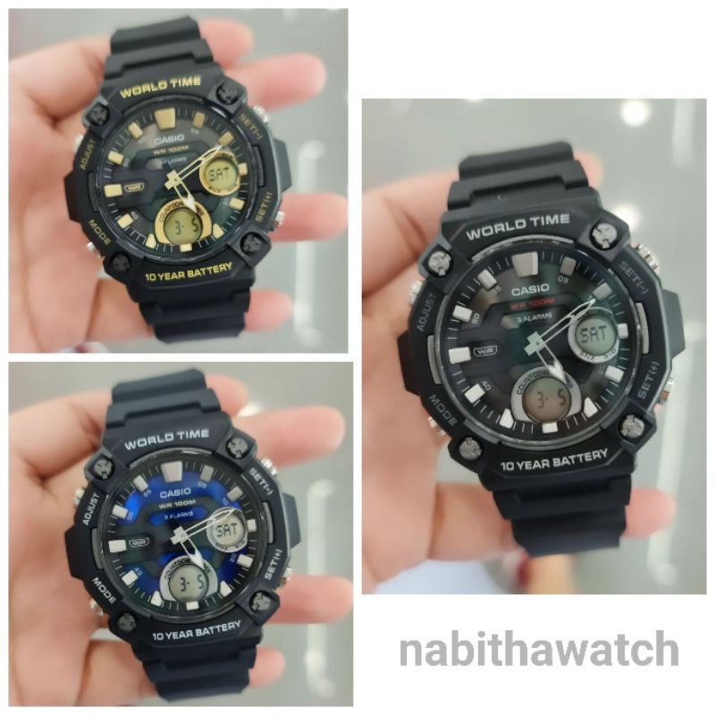 Jam Tangan Pria Casio AEQ-120W series New 120 Original Garansi Resmi