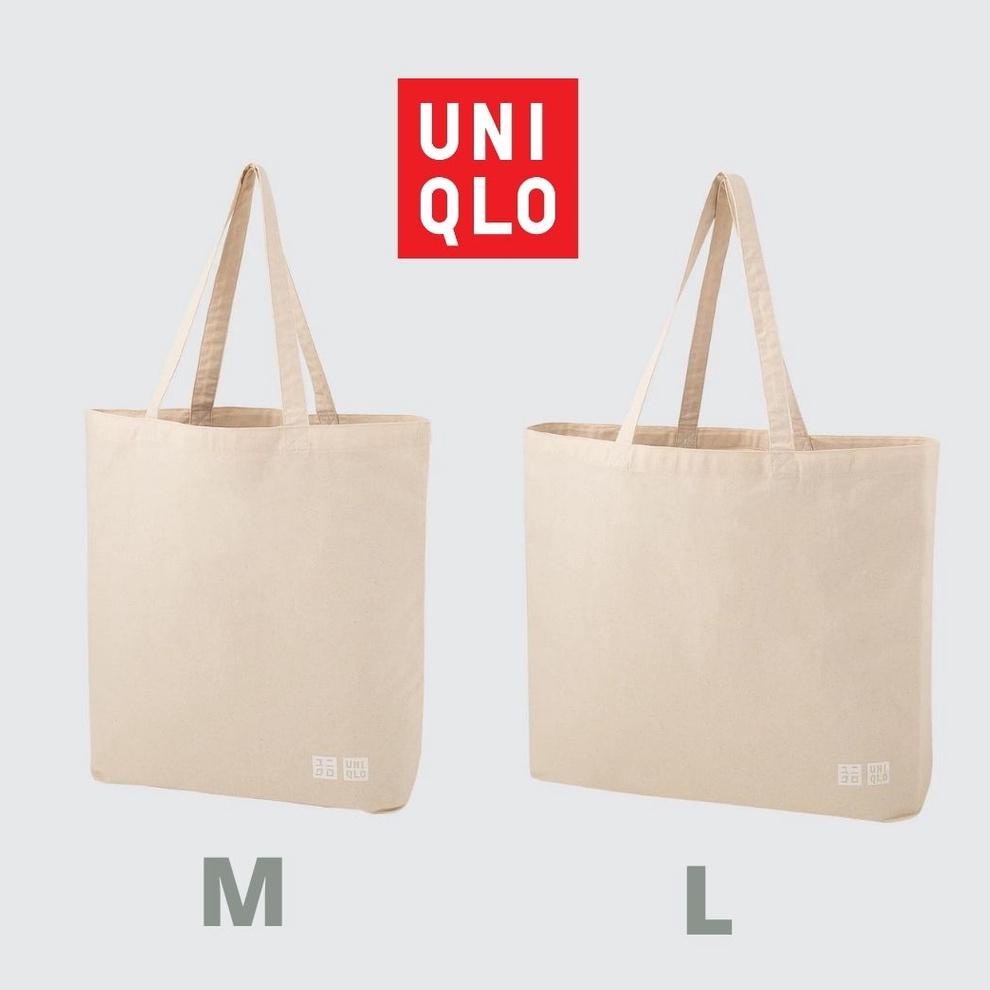 "JEN. 543059" TOTEBAG UNIQLO ECO FRIENDLY SIZE M - L ORIGINAL