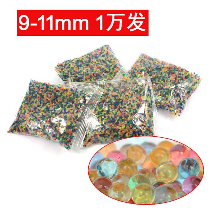 Water Beads WGG 10000 butir Seribu Waterjell Peluru Senapan Tembakan 9-11mm