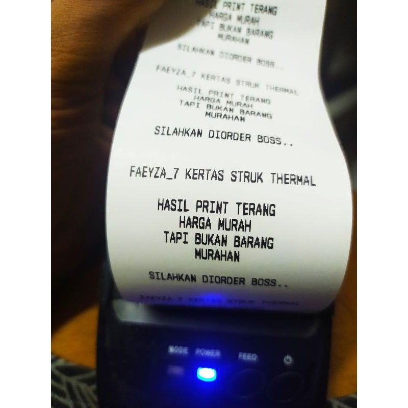 Kertas Struk Thermal Paper Rol 57x30 58x30 Termal EDC Thermal Printer Mini Bluetooth