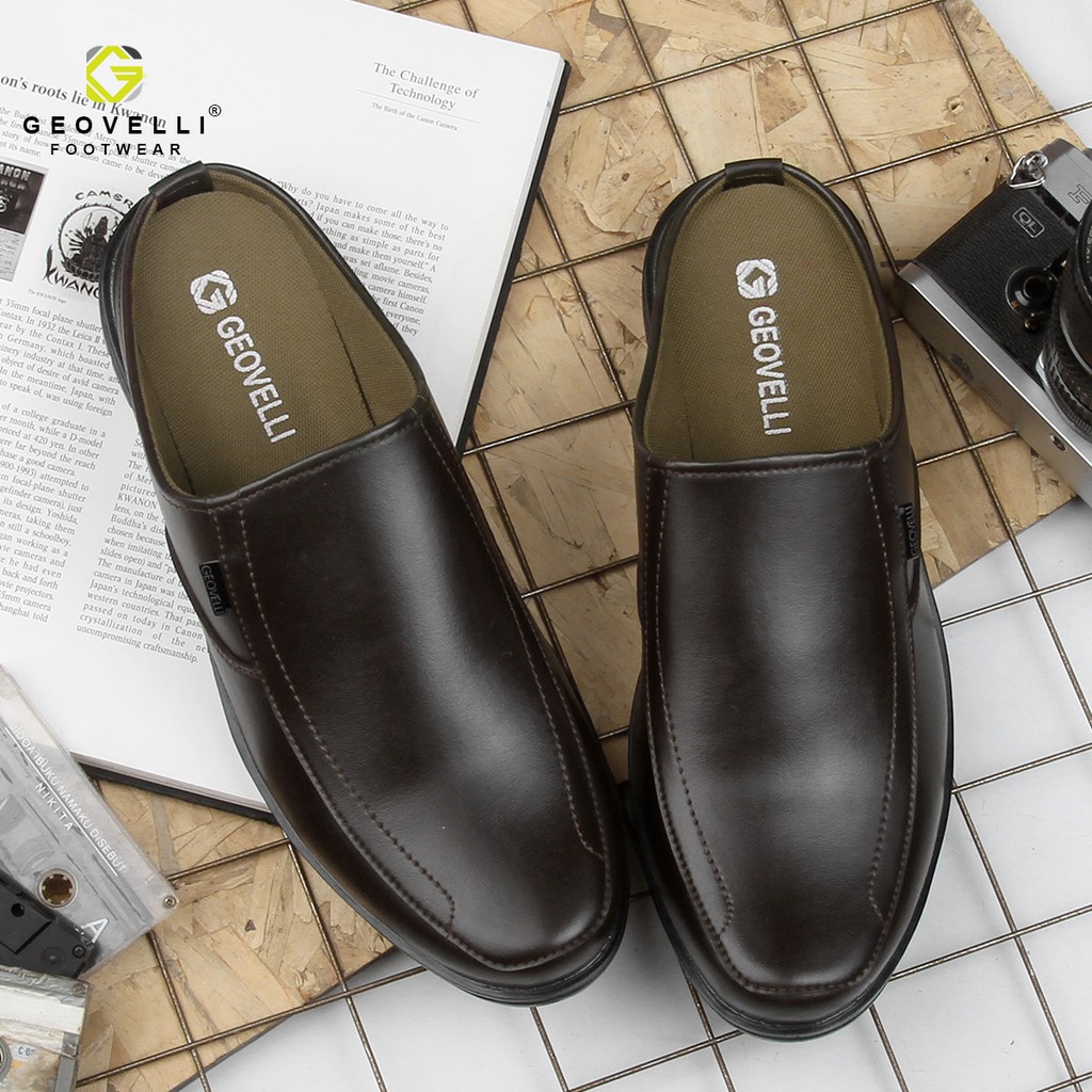 GEOVELLI STORE! Sandal Sepatu Bustong Cowok Sendal Sepatu Tutong Slop Pria Formal Sandal Umroh Haji