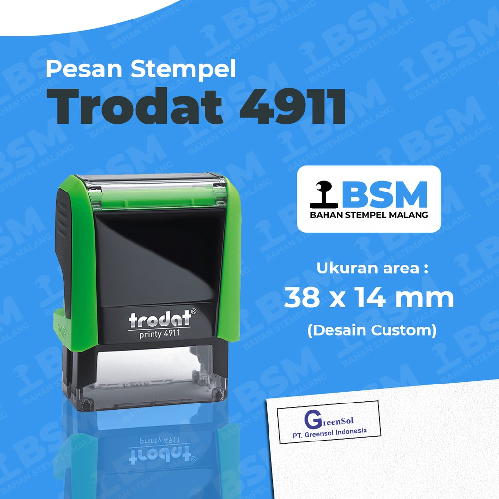 

Pesan Stempel Trodat 4911 - Ukuran 38 x 14 mm - Stempel Tulisan, Perusahaan, dan Pemerintahan