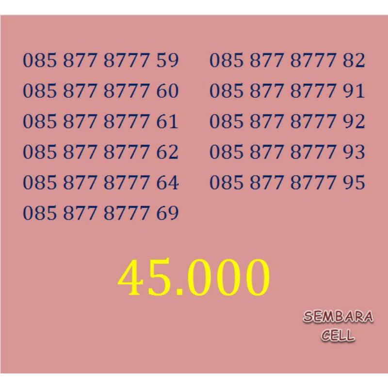 Nomor cantik indosat