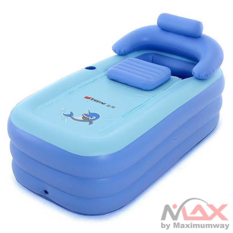 Bak berendam Spa Bathtub Portable 160 x 84 x 64 cm dengan Pompa bak mandi kolam mandi kolam berendam besar - YT-038B Inflatable Bathtub, Portable Bath Tub for Adult Child Home Spa Hot Bath/ Ice Bath, Foldable Freestanding Bathtub