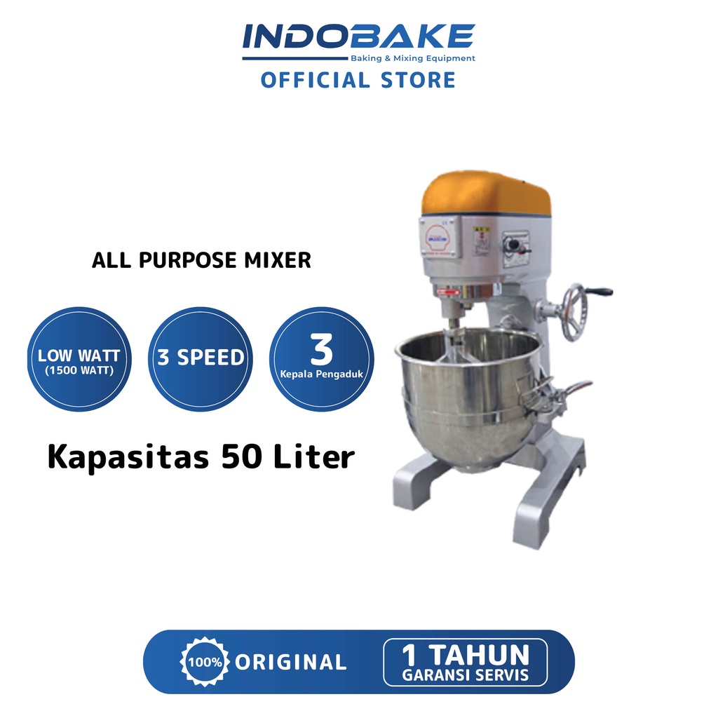 Good Friend Planetary Mixer - All Purpose Mixer JDS 501 Mixer Adonan Kue Roti Telur 12 Kg Tepung Kapasitas 50 Liter