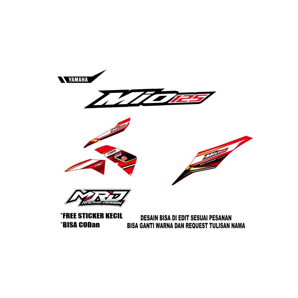 STIKER MIO M3,MIOZ,MIO125 / STIKER COSTUM MIO M3,MIOZ,MIO125