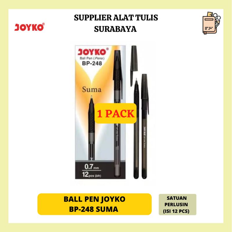 

PULPEN / BOLPOIN / BALLPOINT PENA JOYKO BP - 248 SUMA ORIGINAL MURAH 1 PACK BEST SELLER