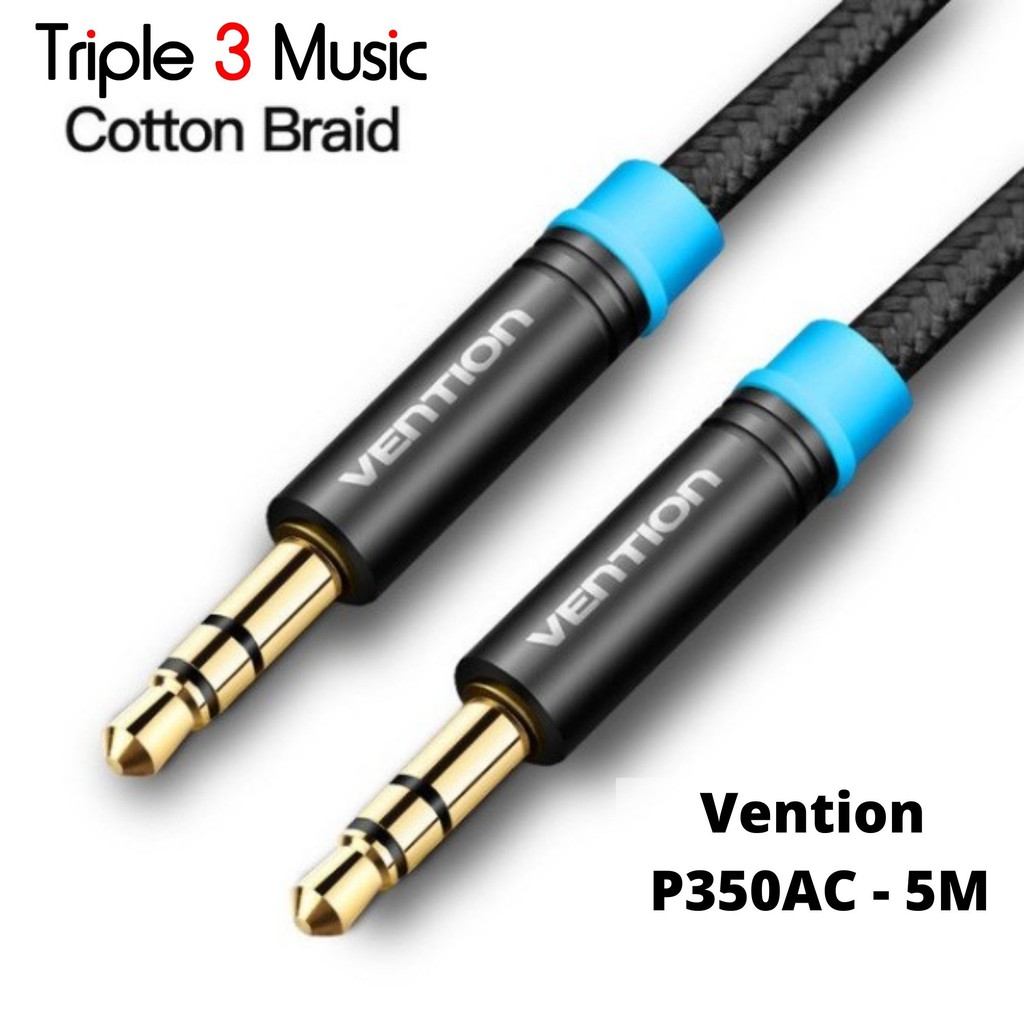 Vention P350AC - 5M kabel Audio Aux 3.5mm Kabel pengganti headphone