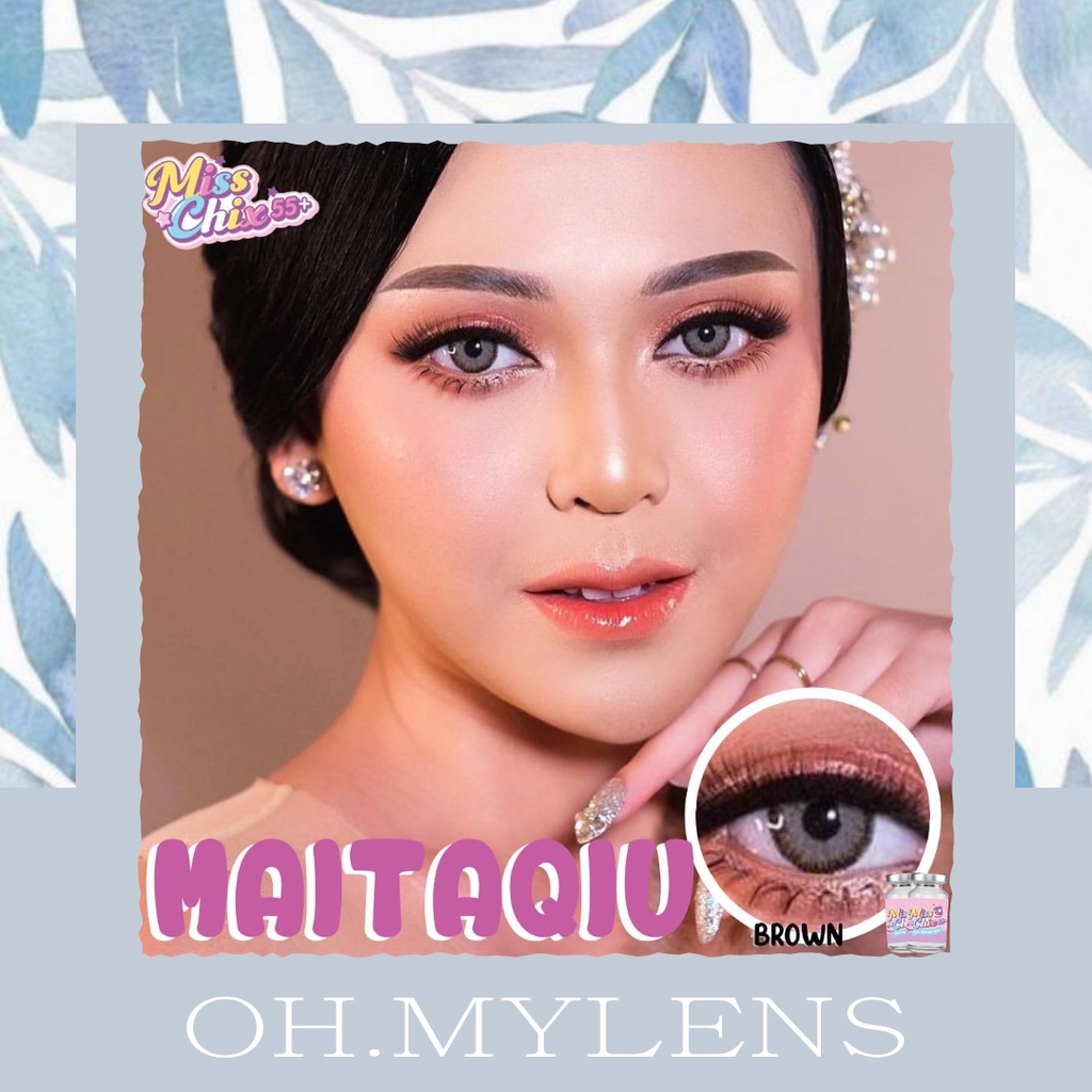 Softlens Minus Normal Beda Minus MAITAQIU BROWN | Soflens Mines Warna Natural | Soflen Mata Minus Ma