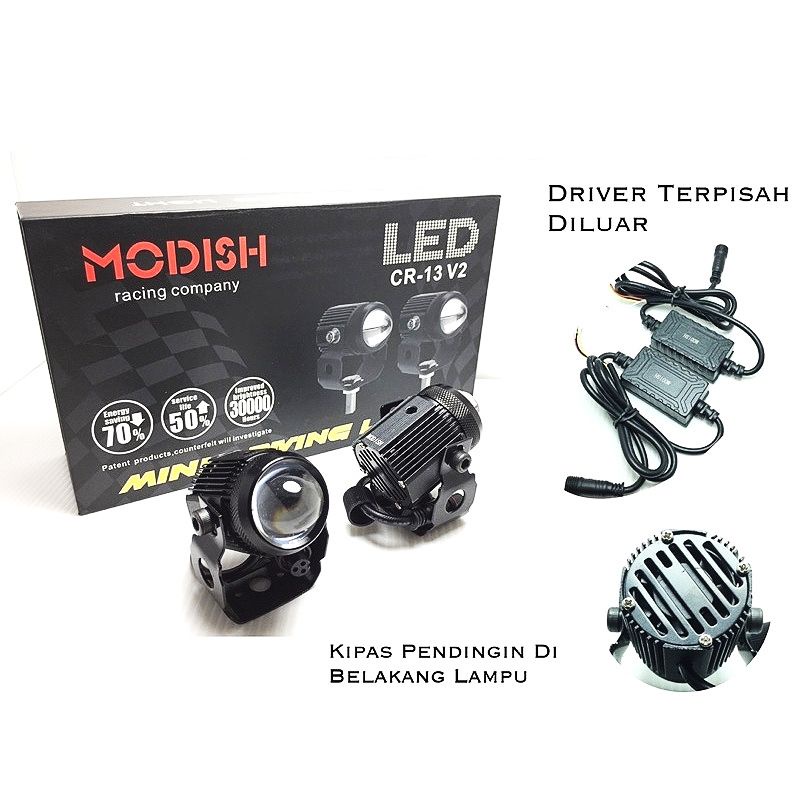 Lampu Tembak Driving Led D2 Kuning Putih Modish Original