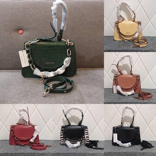 Tas cnk effect chunky chain link shoulder bag